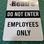 signage do no enter